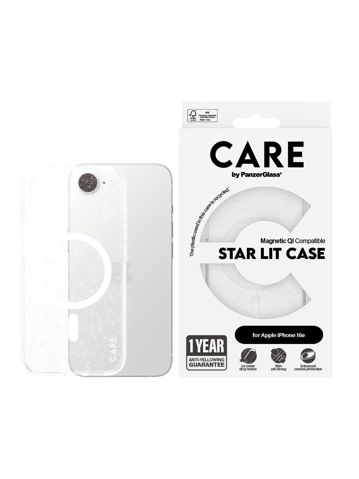 Care by Panzerglass Urban Combat Case Star Lit w. White Qi Compatible Iphone 17e | 16e - Handys Cover Cases - Crrfswmg29845