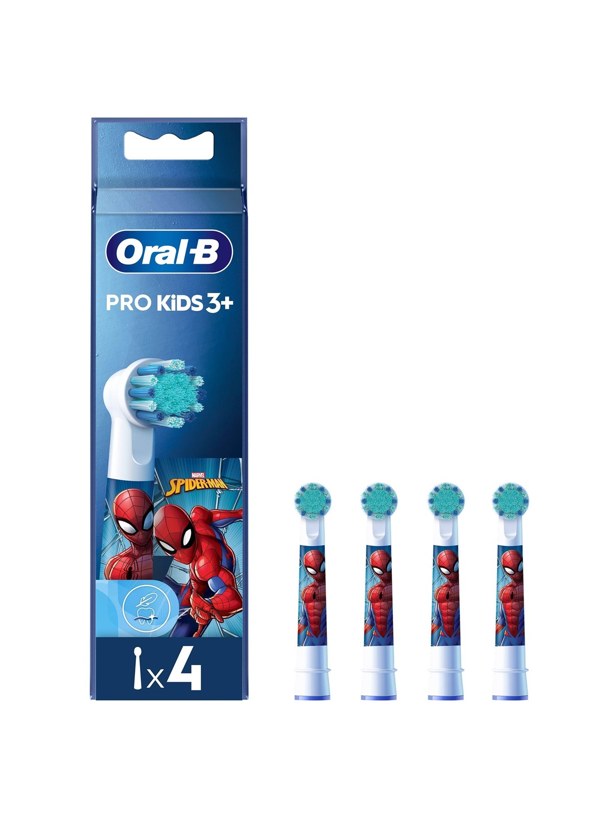 Oral-b Bürstenköpfe Spiderman Kids3+ - 4 Pcs - Elektrische Zahnbuersten - 8006540805374