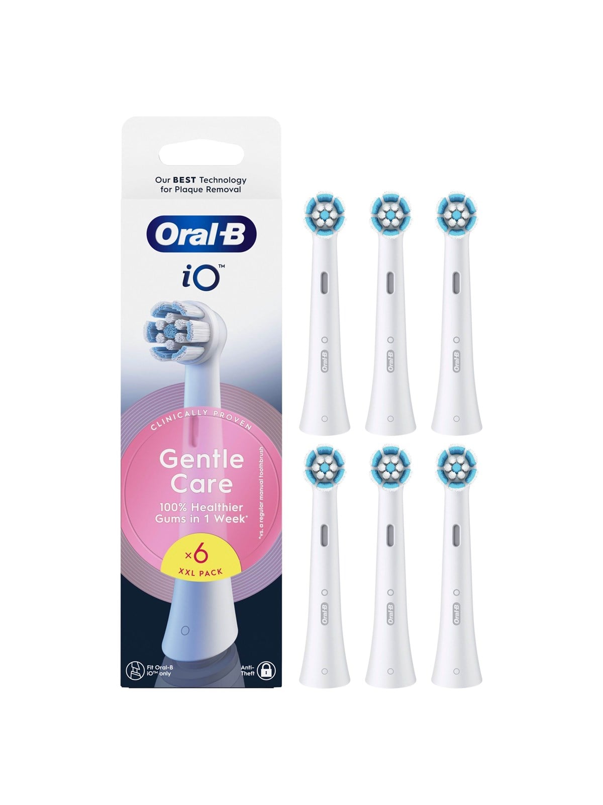 Oral-b Bürstenköpfe iO Gentle Care - 6 Pcs - Elektrische Zahnbuersten - 8700216195485