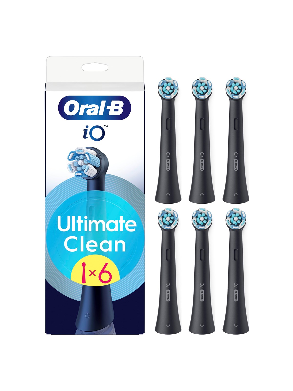 Oral-b Bürstenköpfe iO Ultimate Clean Black - 6 Pcs - Elektrische Zahnbuersten - 8700216195522