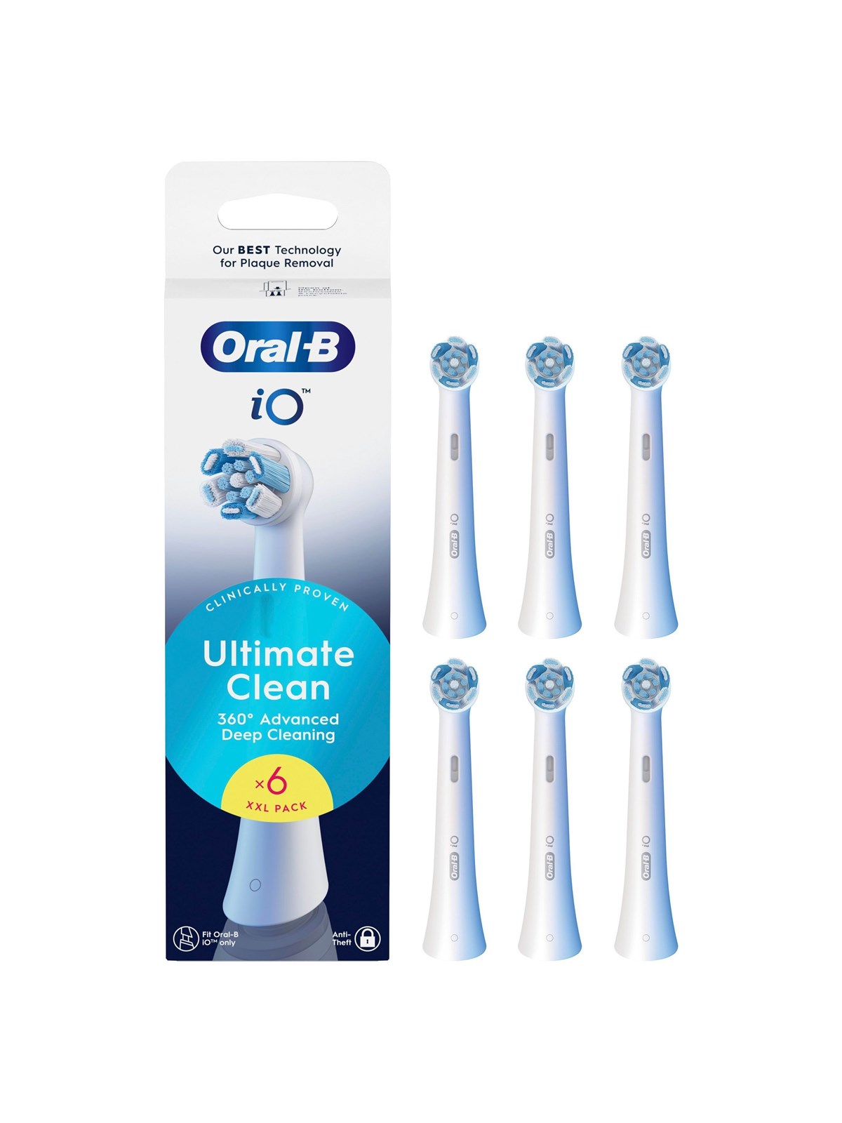 Oral-b Bürstenköpfe iO Ultimate Clean - 6 Pcs - Elektrische Zahnbuersten - 8700216195546