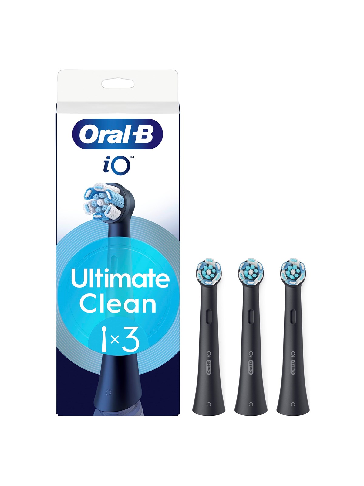 Oral-b Bürstenköpfe iO Ultimate Clean Black - 3 Pcs - Elektrische Zahnbuersten - 8700216456753