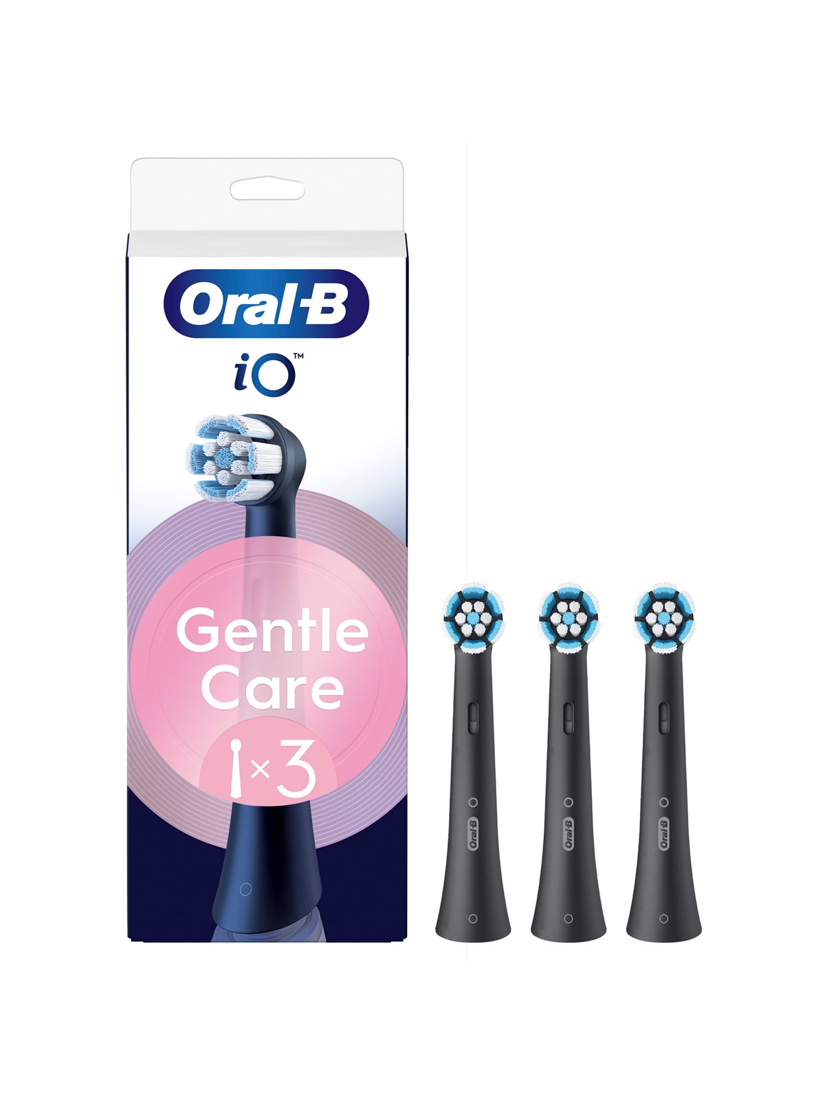 Oral-b Bürstenköpfe iO Gentle Care Black - 3 Pcs - Elektrische Zahnbuersten - 8700216456968