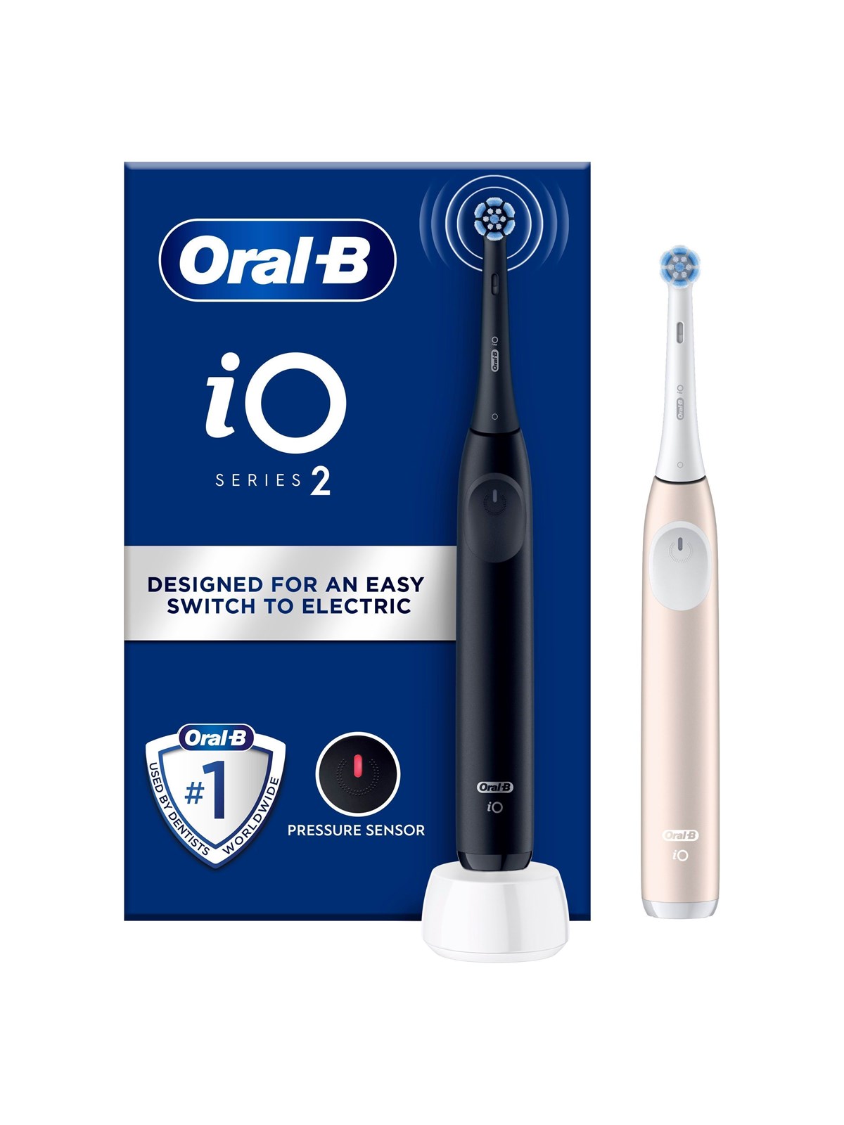 Oral-b Elektrische Zahnbürste Io2 Duo Night Black / Calm Pink - Elektrische Zahnbuersten - 8700216612470
