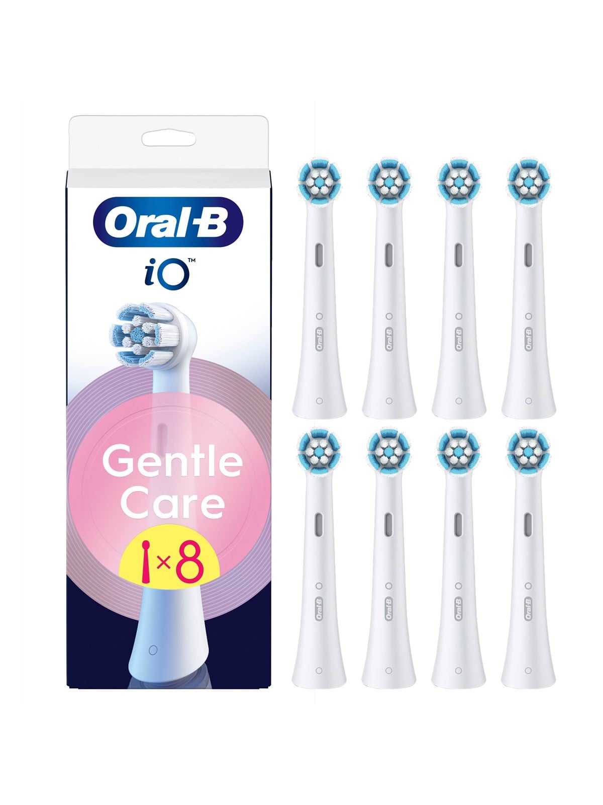 Oral-b Bürstenköpfe iO Gentle Care - 8 Pcs - Elektrische Zahnbuersten - 8700216778350