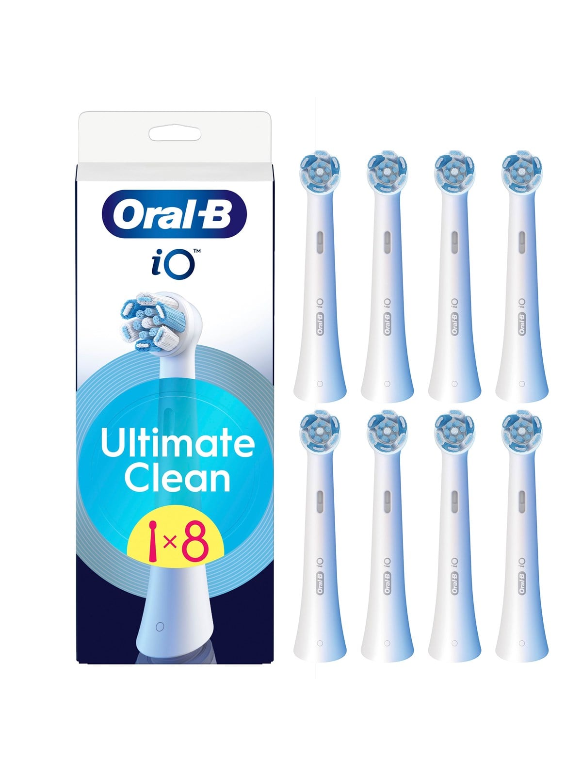 Oral-b Bürstenköpfe iO Ultimate Clean - 8 Pcs - Elektrische Zahnbuersten - 8700216778435