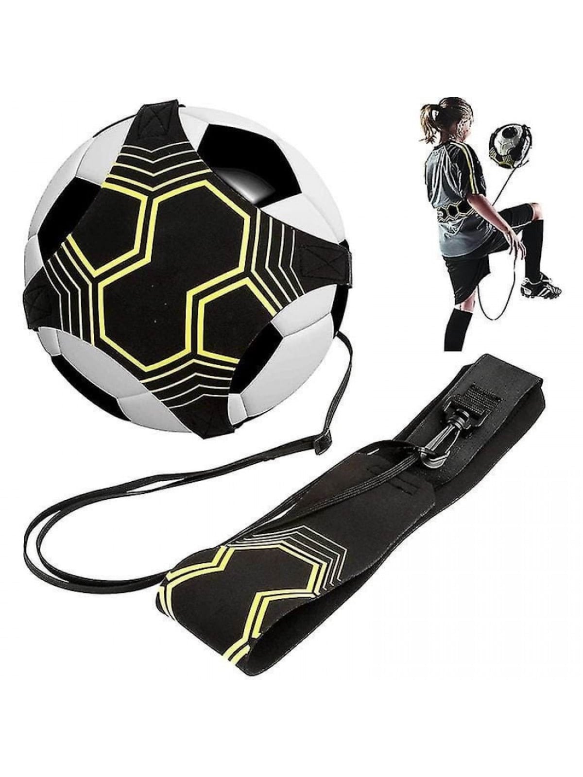 Pro Elastic Training Band For Football - Yellow/black - Gadget - 10130