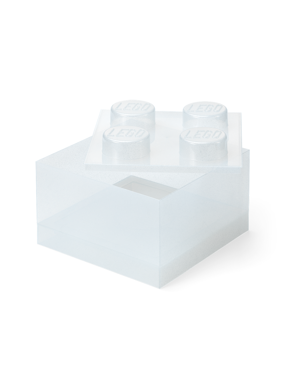 Lego Storage Brick 4 Top Lid Glitter Translucent - Kinderzimmer - 40090803