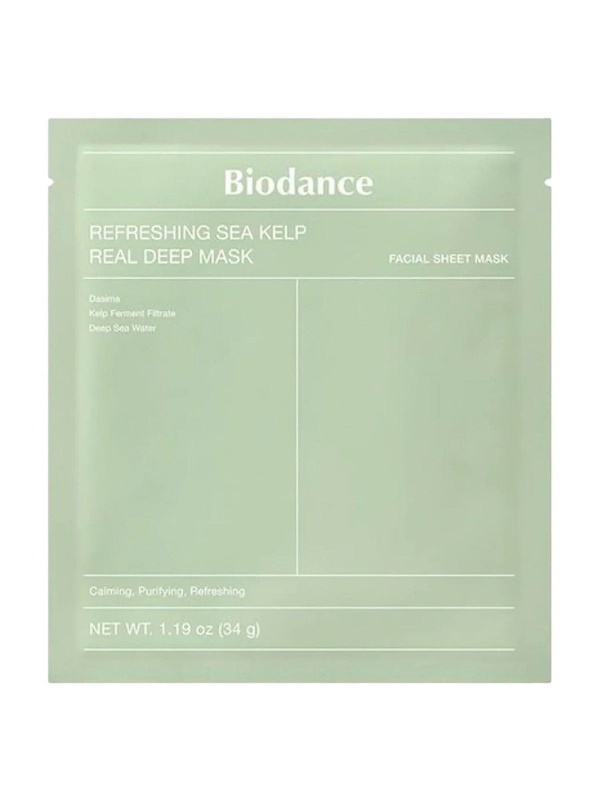 Biodance Refreshing Sea Kelp Real Deep Mask 4 Pcs. - Gesichtspflege - 8809937361480