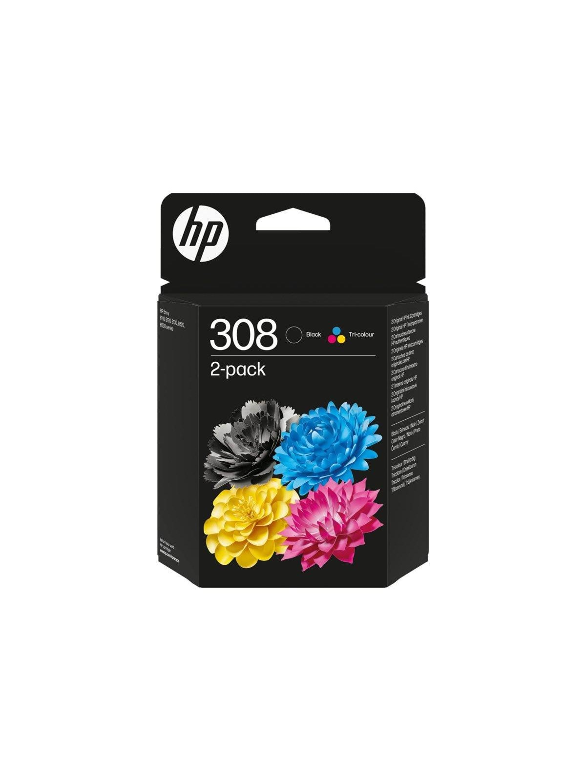 HP 308 / 6l6s6ue - 2-pack Black And Color (Cyan Magenta Yellow) Ink - Druckerzubehoer Tinte Toner