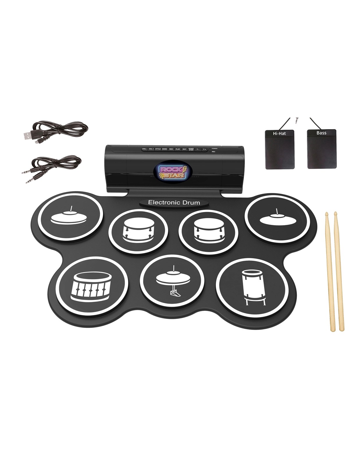 Music Foldable Drum Set Deluxe - Musik - 500910