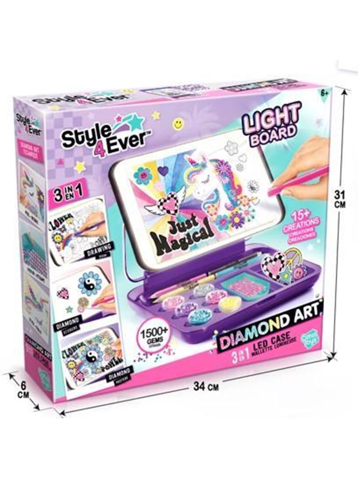 Style 4 Ever Diamond Art 3in1 Led Case - Kreativ Spiele - 300