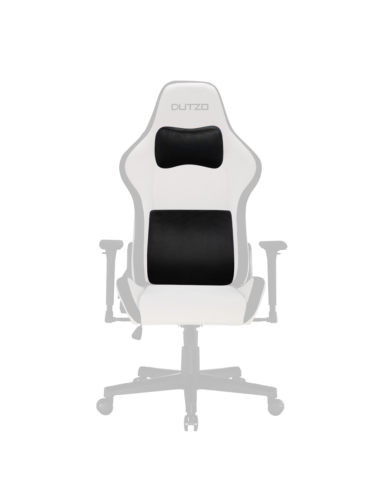 Dutzo Lenden- Und Nackenkissen-set Für Gaming-stühle - Schwarz - Weichschaum - Gaming Stuehle - Dgca-mfbhus