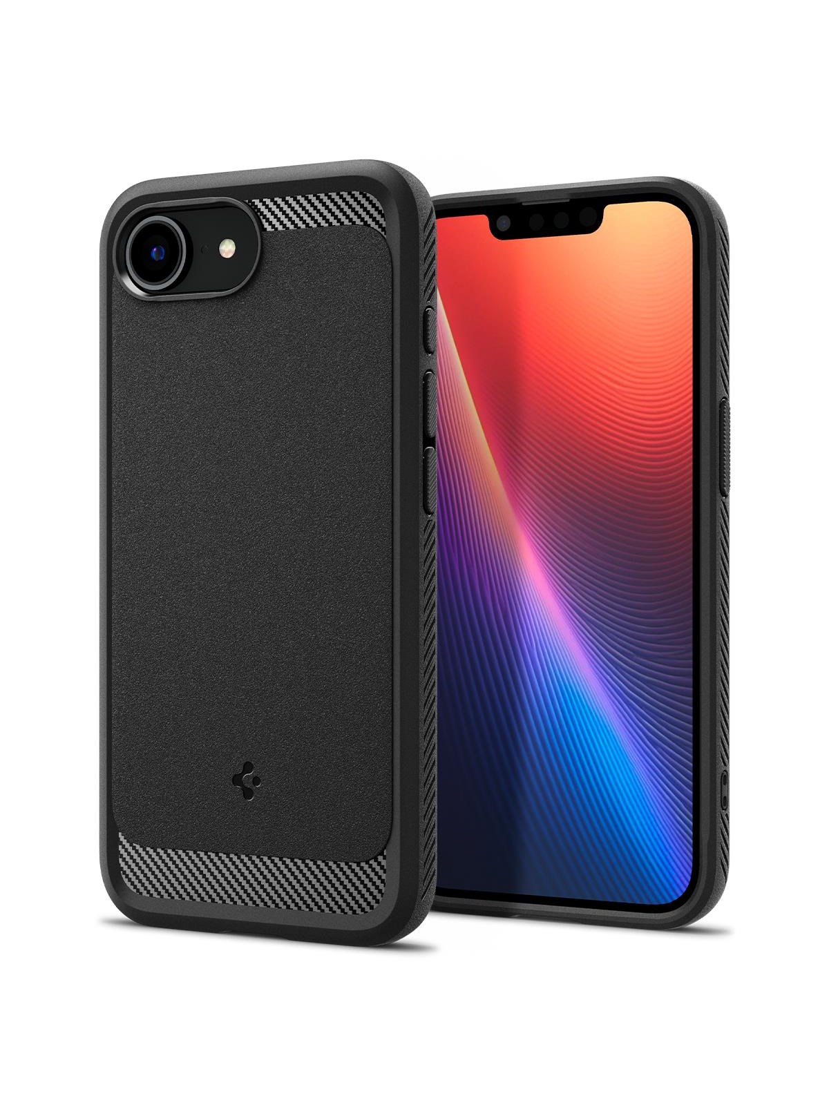 Spigen Rugged Armor Magsafe - Matte Black - Iphone 17e/16e - Handys Cover Cases - Acs09152