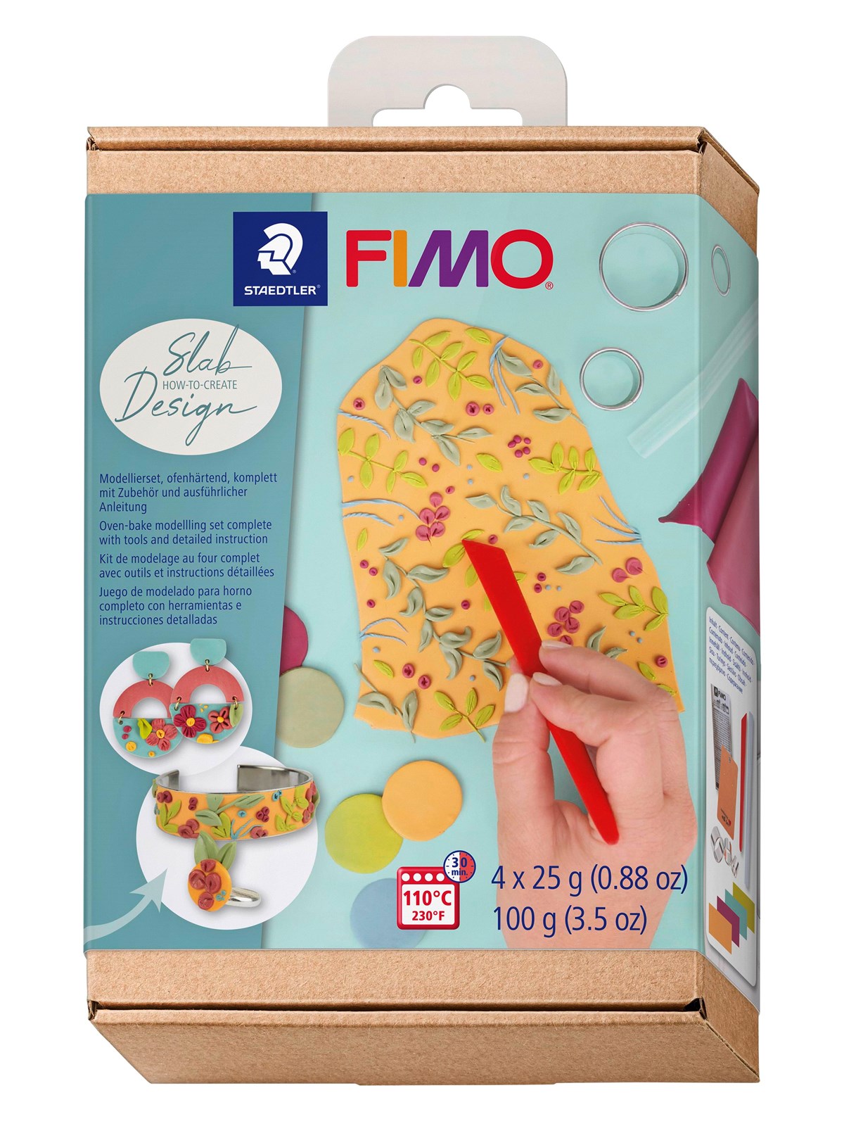 Staedtler Set Mod. Clay Fimo Htc Slab Design - Hobby Zubehoer - 8025 Htc3