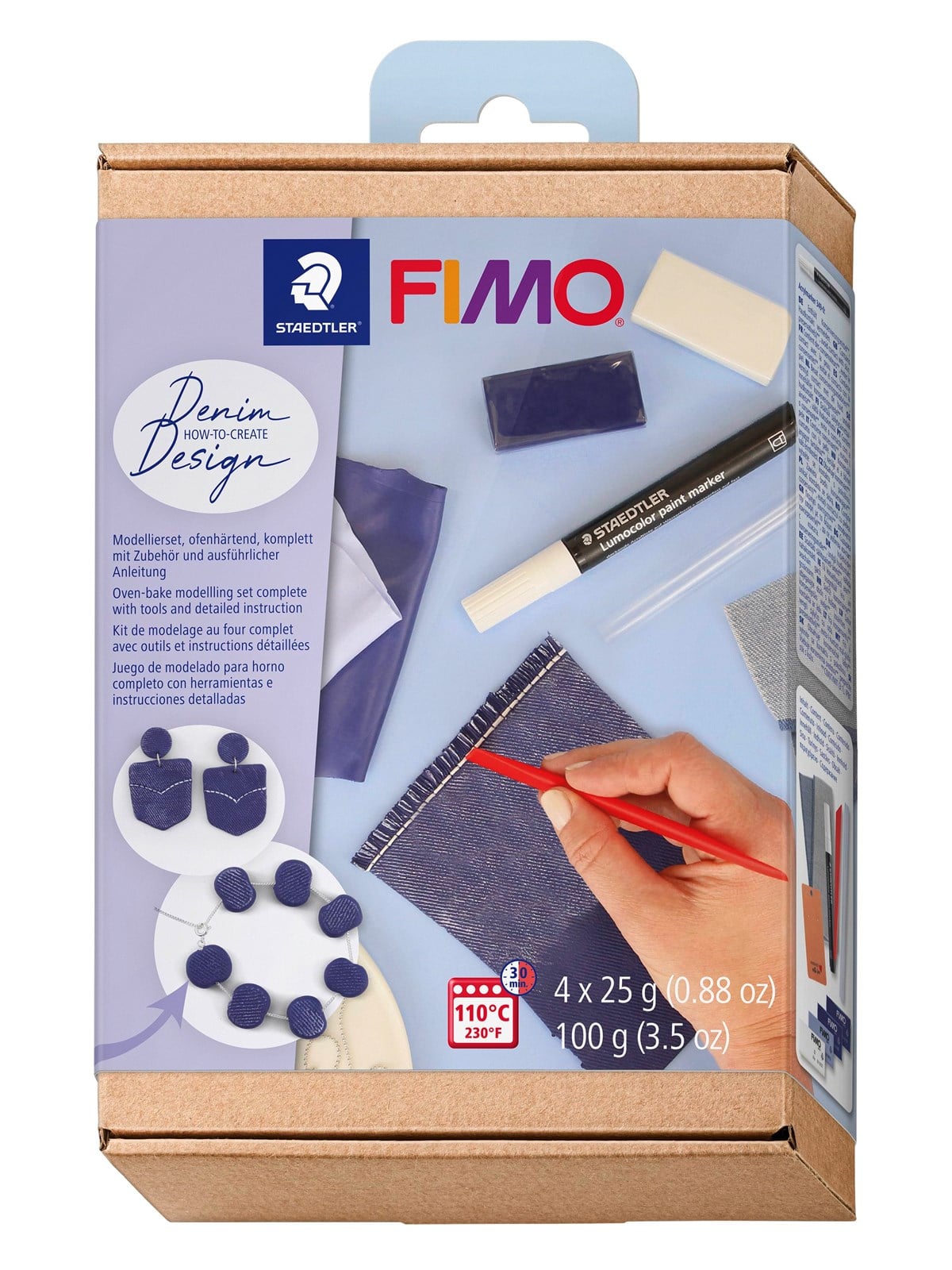 Staedtler Set Mod. Clay Fimo Soft Ht Denim-ef - Hobby Zubehoer - 8025 Htc2