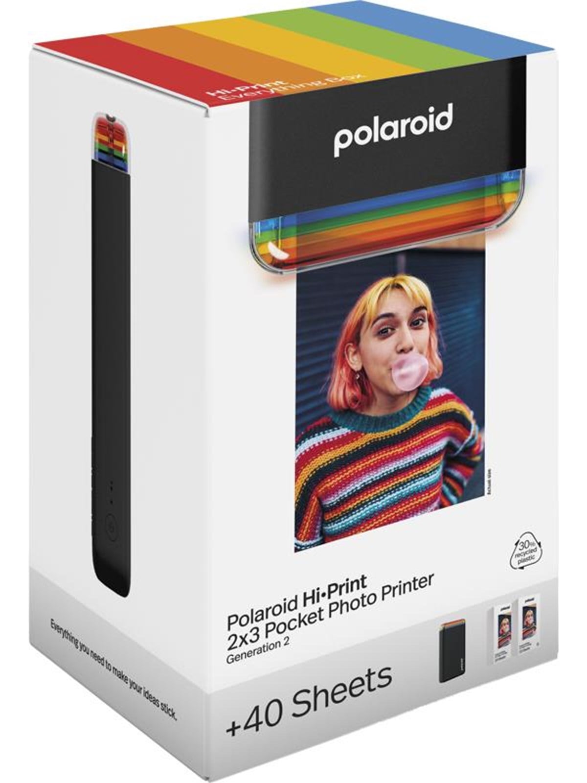 Polaroid Hi-print 2x3 Gen 2 Pocket Photo Drucker Everything Box - Black - Drucker - 006439- Drucker