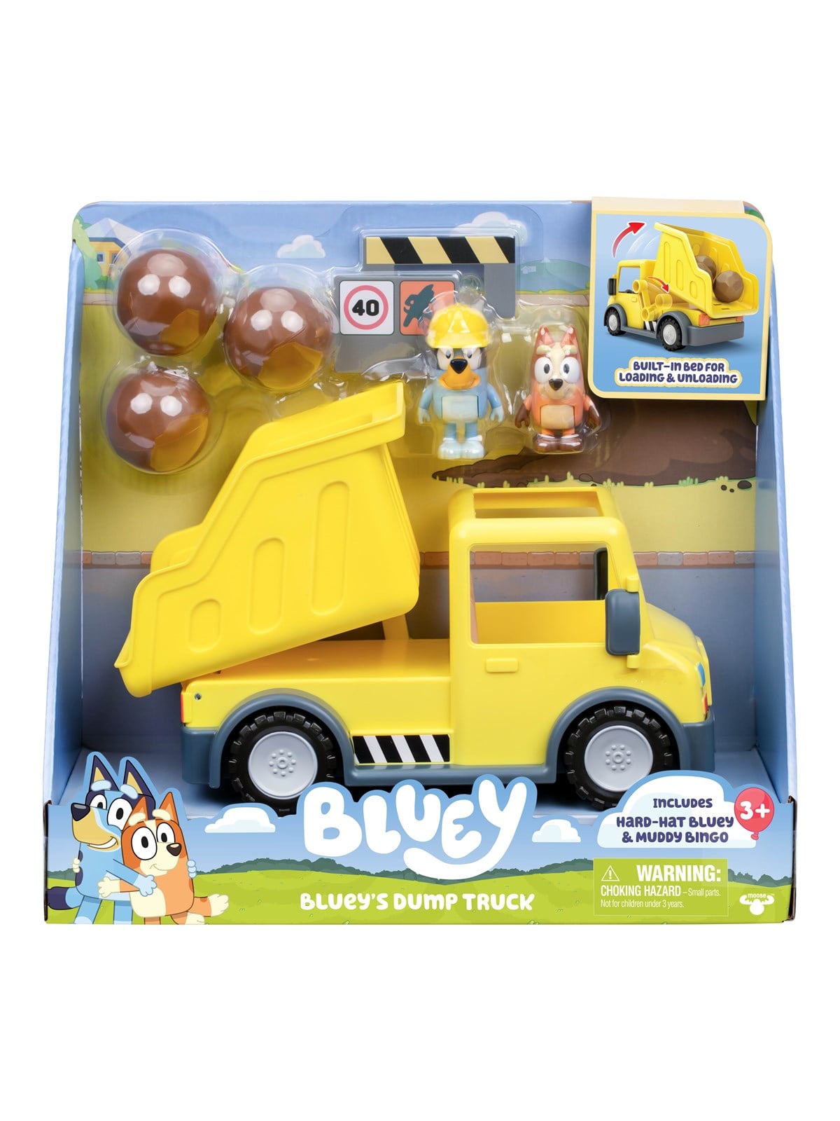 Bluey 's Dump Truck With Exclusive Hard-hat And Muddy Bingo Figures - Spielsets - 90317