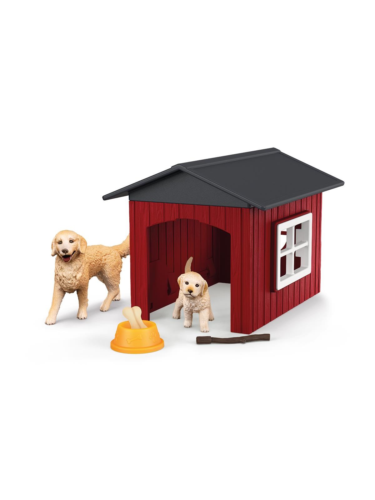 Schleich Farm World Dog Kennel With Golden Retriever - 42722