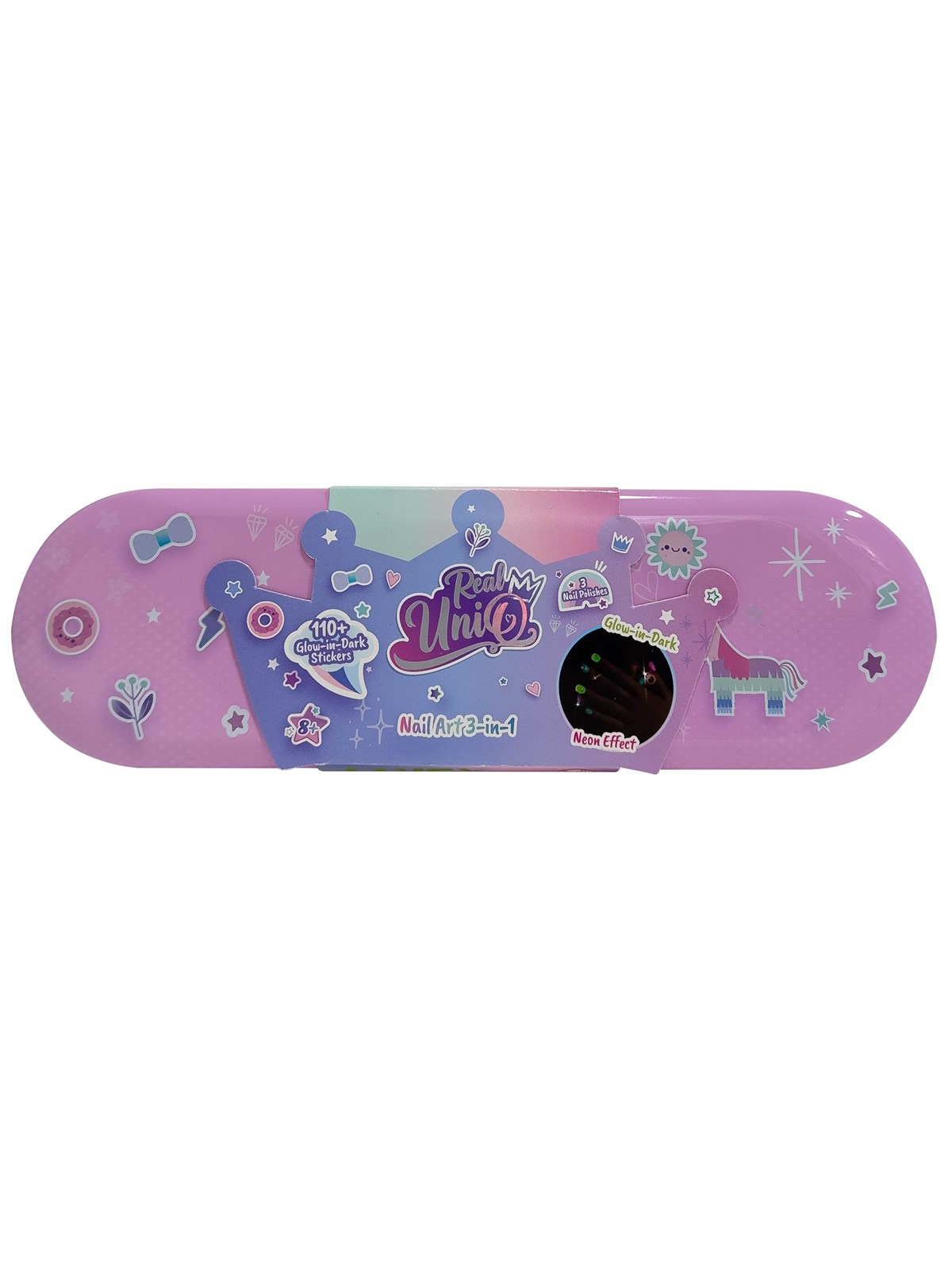 Real Uniq Glow in The Dark Nail Art in Tin Can - Kreativ Spiele - 30606