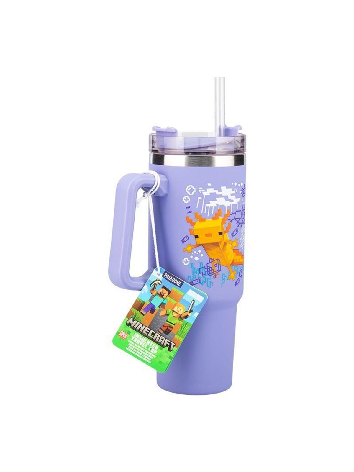 Paladone - Minecraft Purple 900ml Insulated Cup And Straw - Becher - Merchandise - Pp14948mcf