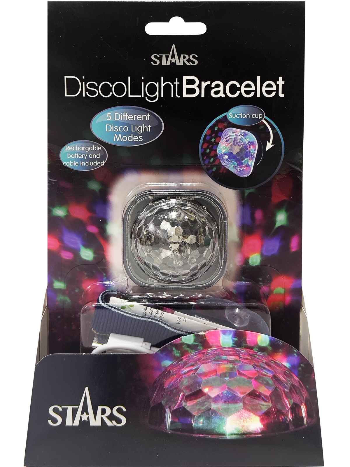 Stars Multicolored Disco Light Bracelet - Musik - 89022
