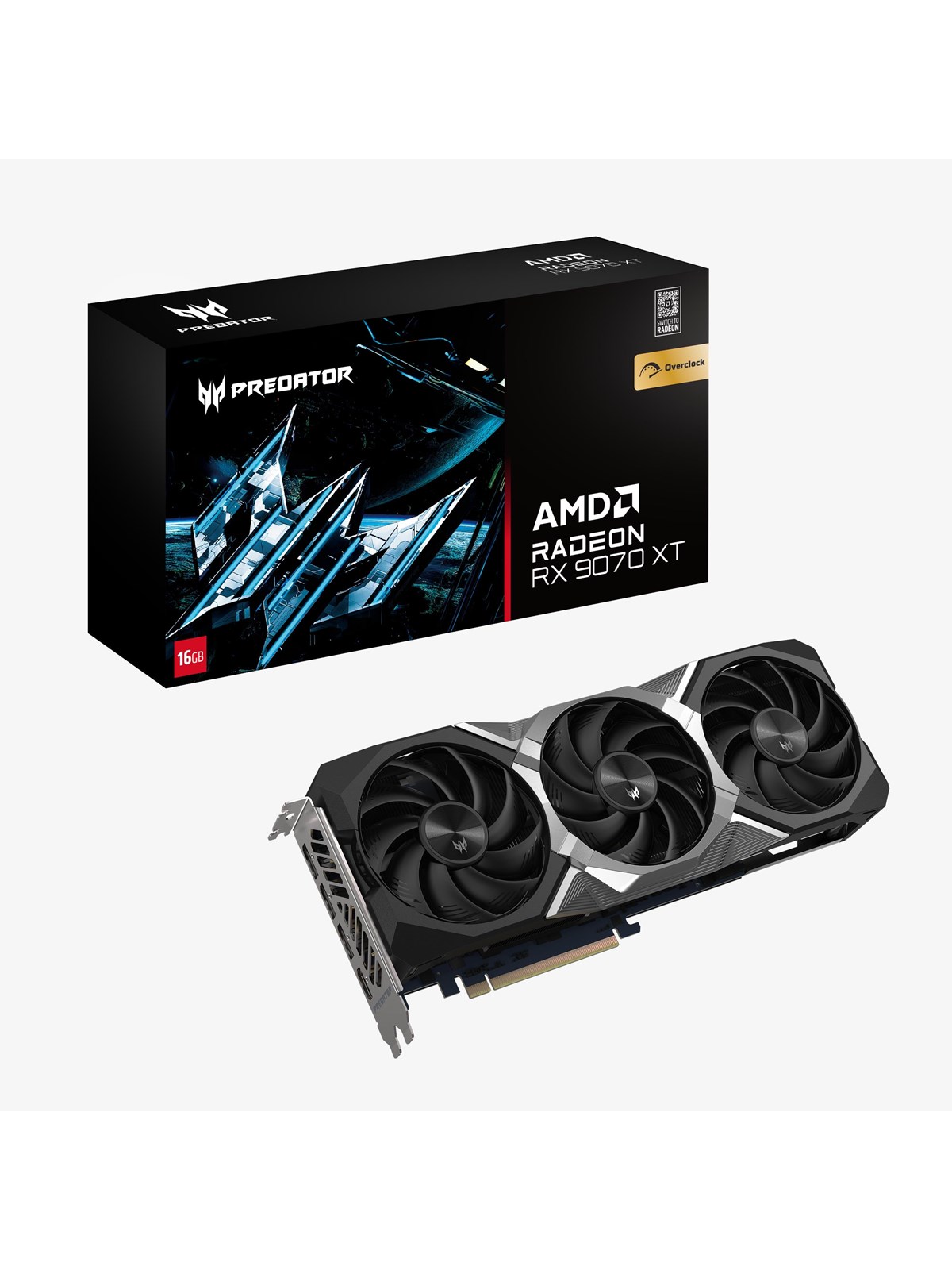 Acer Radeon RX 9070 XT Predator Bifrost OC - 16gb Gddr6 Ram - Grafikkarte - DP.Z4fww.P01