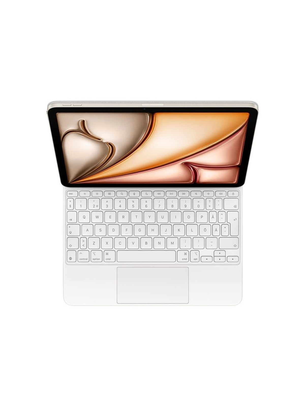 Apple Magic Keyboard For Ipad Air 11" M4 | M3 | M2 - Swedish - White - Tastatur & Folio-set - Swedisch - Weiss - Tastaturen - Mdfv4s/a