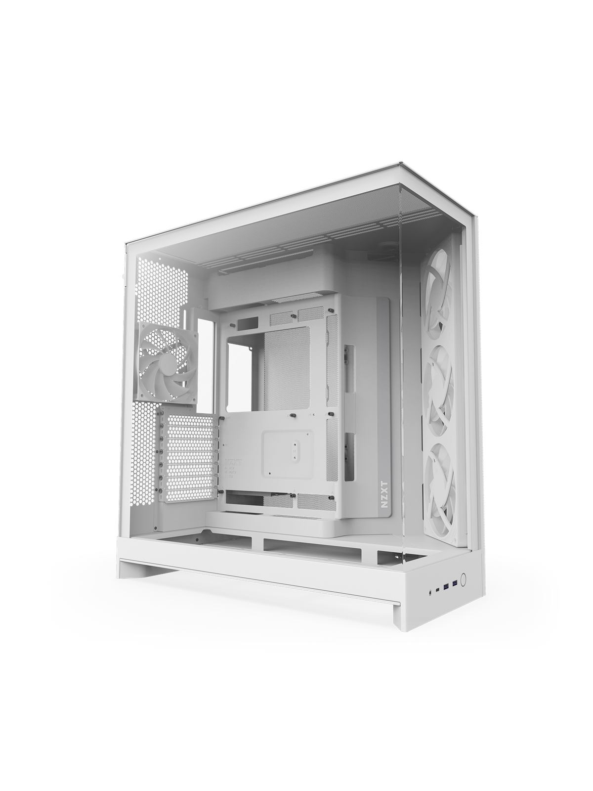 Nzxt H9 Flow Rgb (2025) - All White - Gehäuse - Miditower - Weiß - Gehaeuse - Cm-h92fw-r1