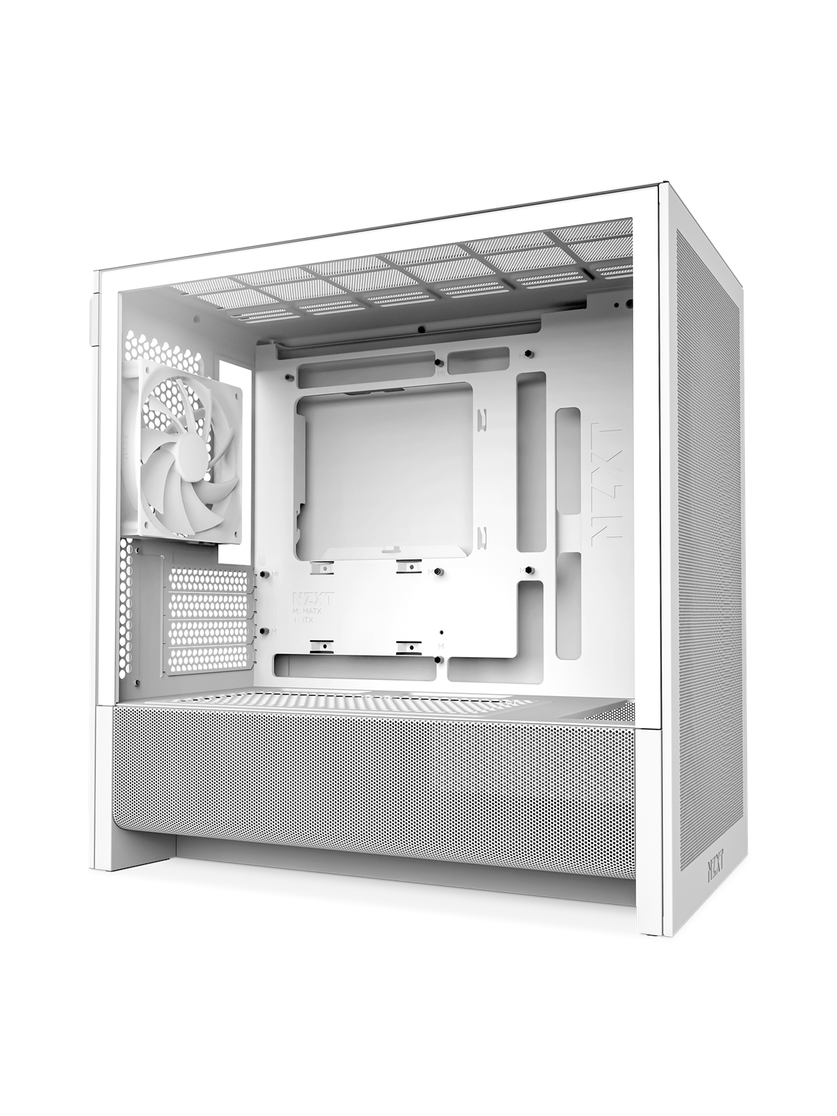 Nzxt H3 Flow (2025) - All White - Gehäuse - Miditower - Weiß - Gehaeuse - Cc-h31fw-01