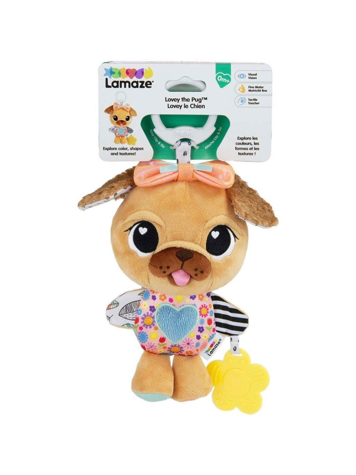 Lamaze Lovey The Pug Clip & Go - Baby Spielzeug - 941-27496
