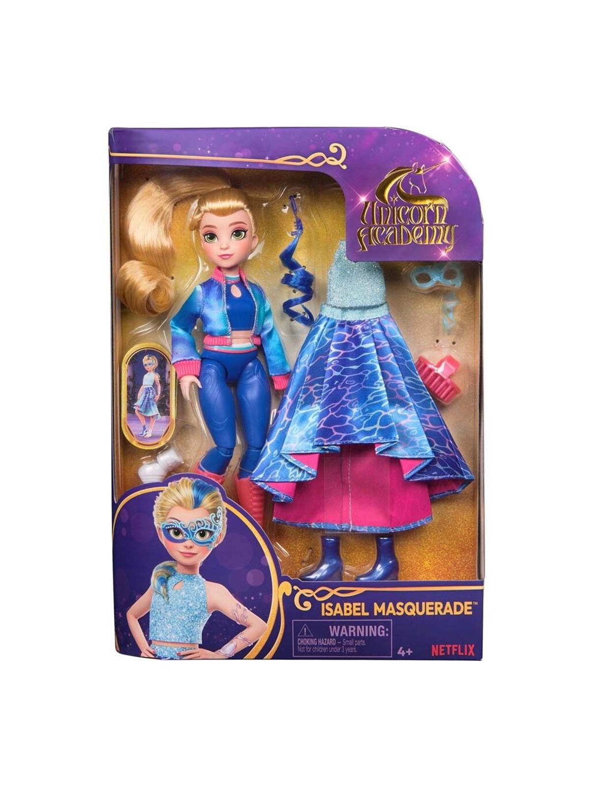 Unicorn Academy Dlx Doll Isabel Masquerade 24 cm - Dolls Accessories - 6071171