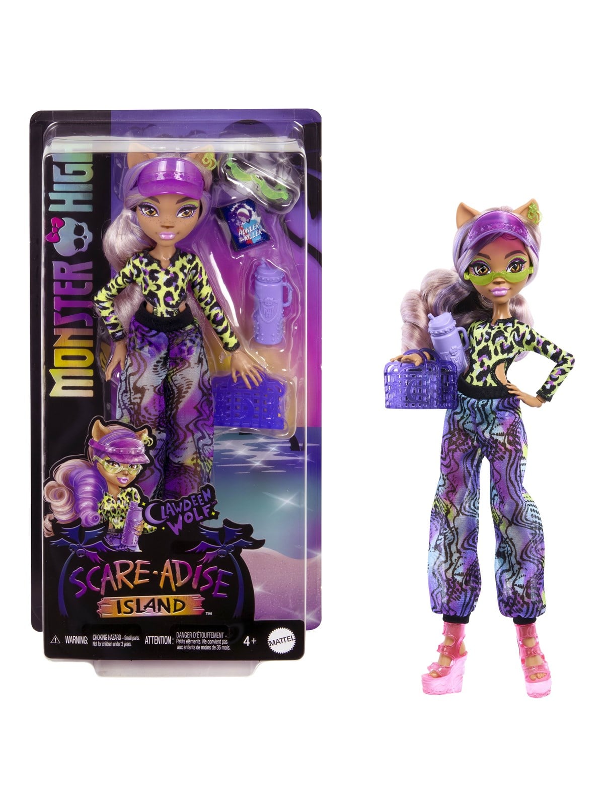 Monster High Scare-adise Island Clawdeen Doll - Dolls Accessories - Hrp67