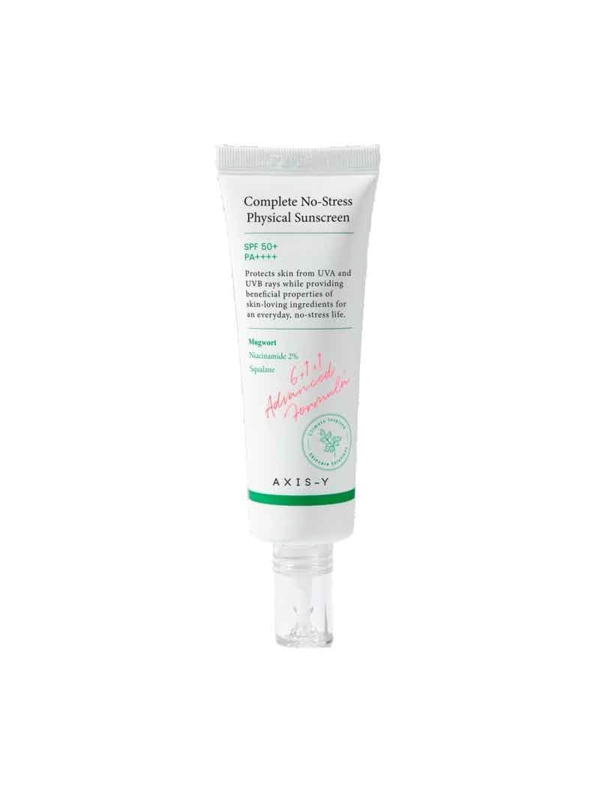 Axis-y Complete No-stress Physical Sunscreen Spf50+ PA++++ 50 ml - Gesichtspflege - 8809634610119