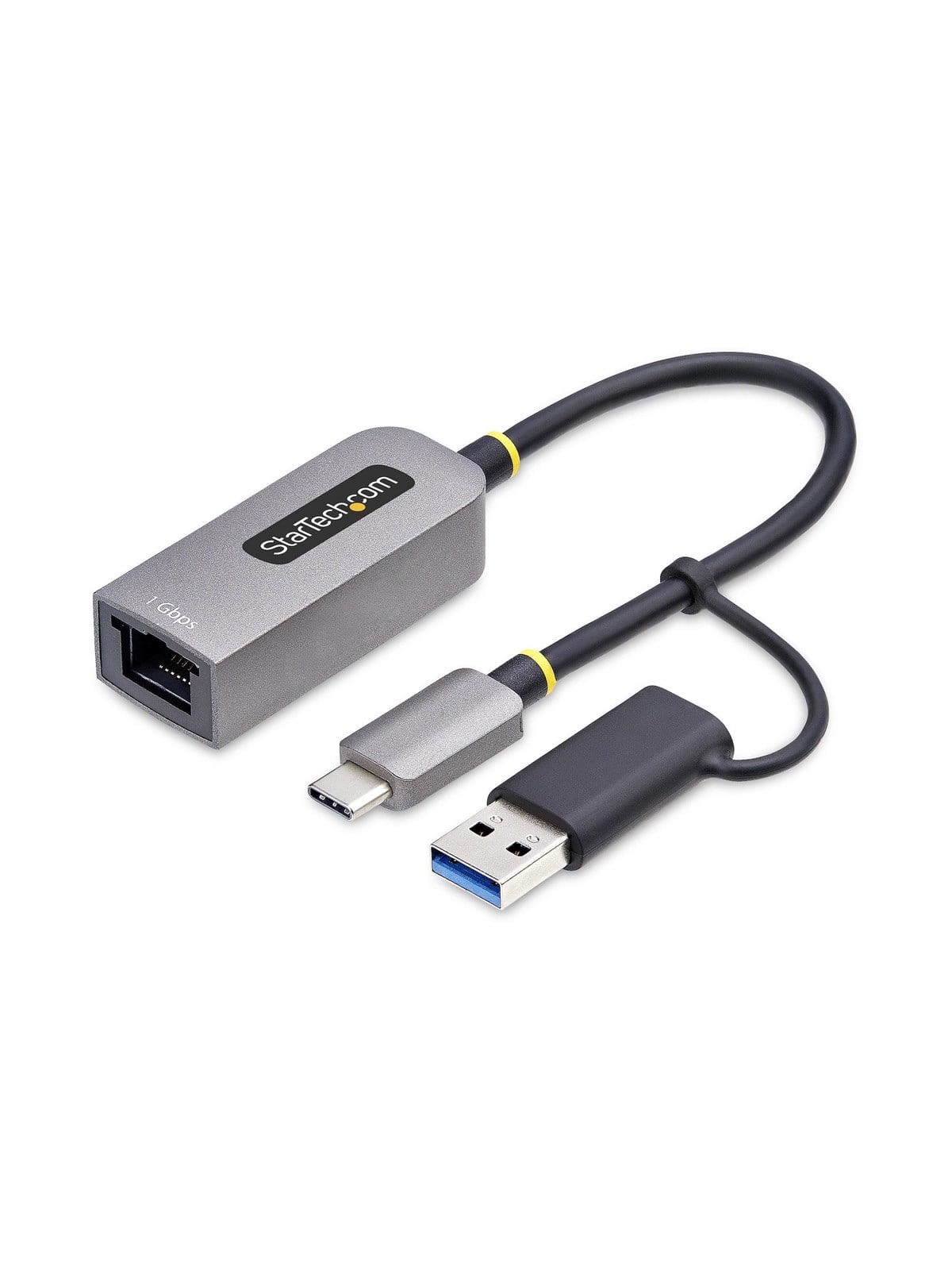 Usb-c to Ethernet Adapter W/usb-a Adapter Realtek Rtl8153b - Network Adapter - Usb-c 3.2 Gen 1 - Gigabit Ethernet - Netzwerkadapter Netzkarte 