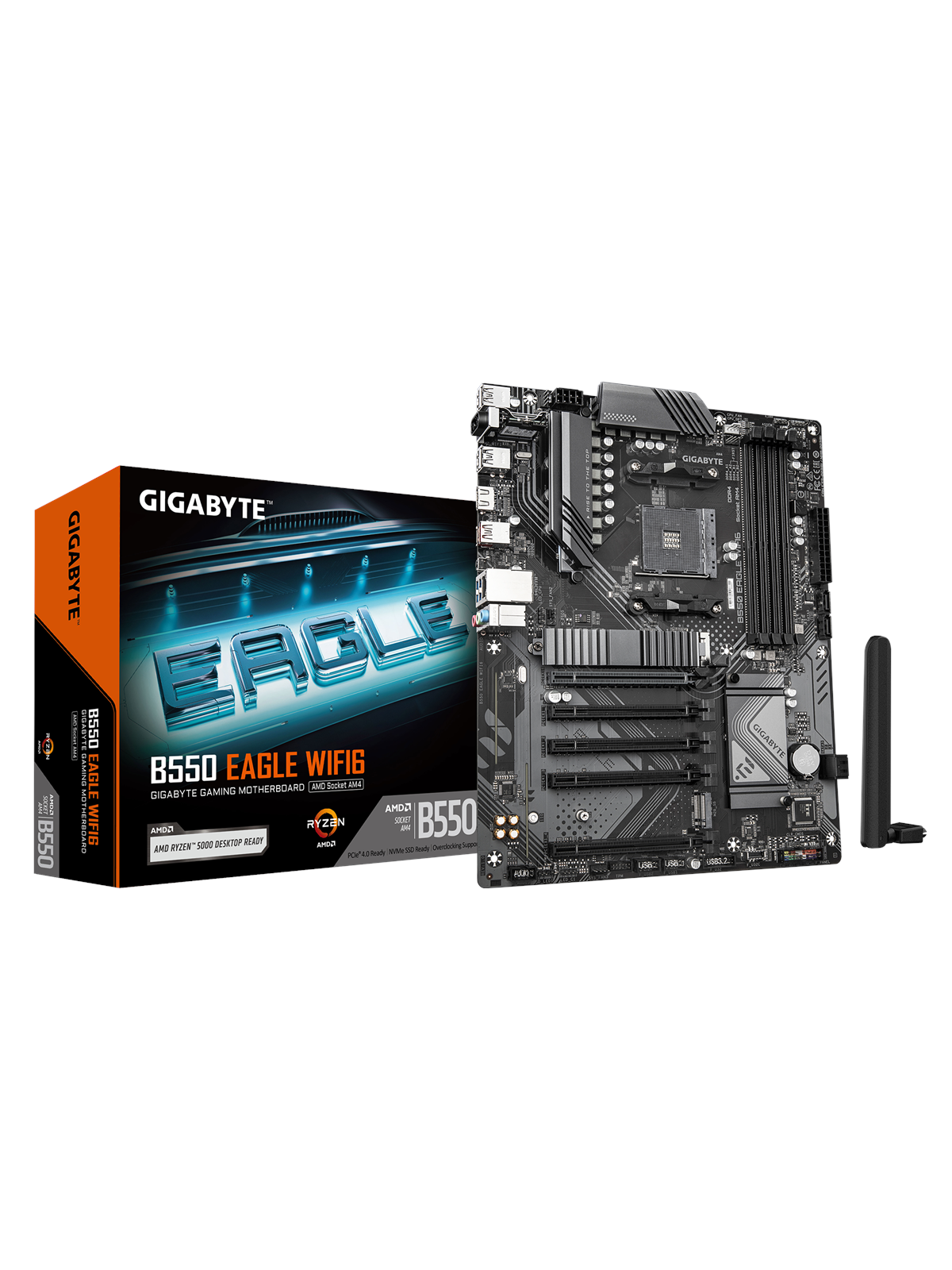 Gigabyte B550 Eagle Wifi6 Mainboard - Amd B550 - Amd Am4 Socket - Ddr4 Ram - Atx