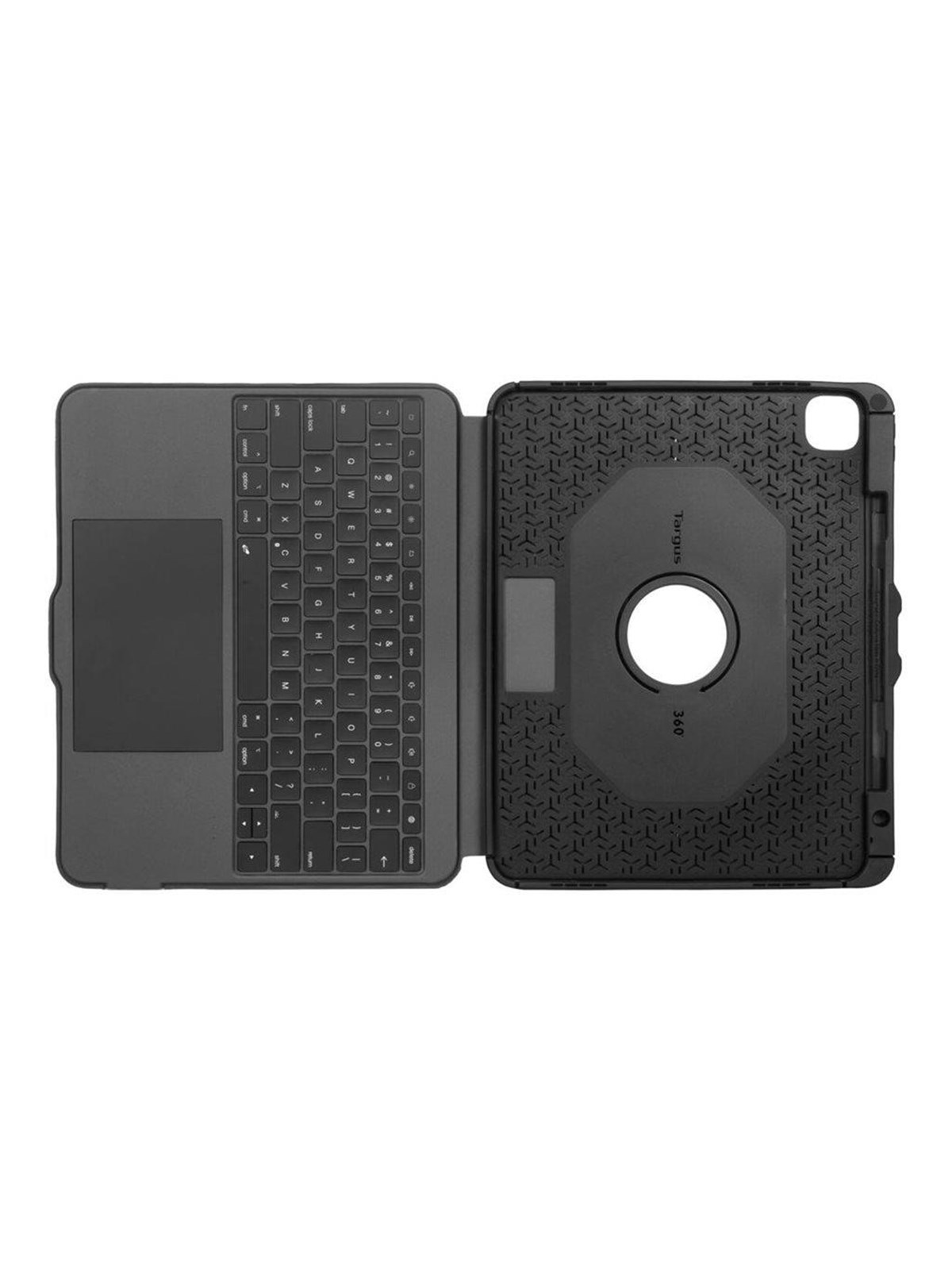 Targus Versavu - Keyboard And Folio Case - With Trackpad - Qwerty - Nordic - Black Input Device - Tastatur & Folio-set - Nordisch - Schwarz - 
