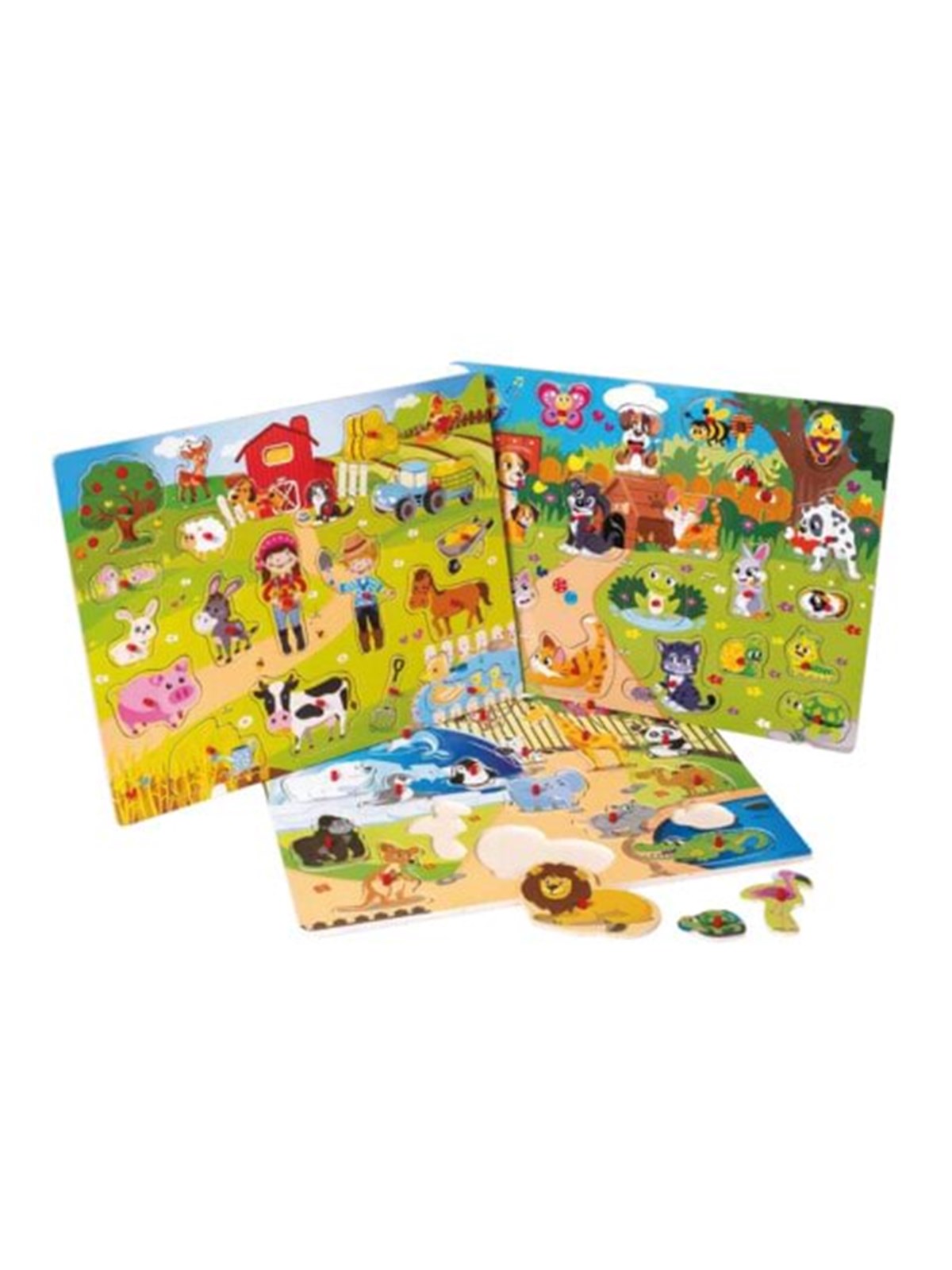 Happy Baby Wooden Puzzle Assorted - Baby Spielzeug - 502232