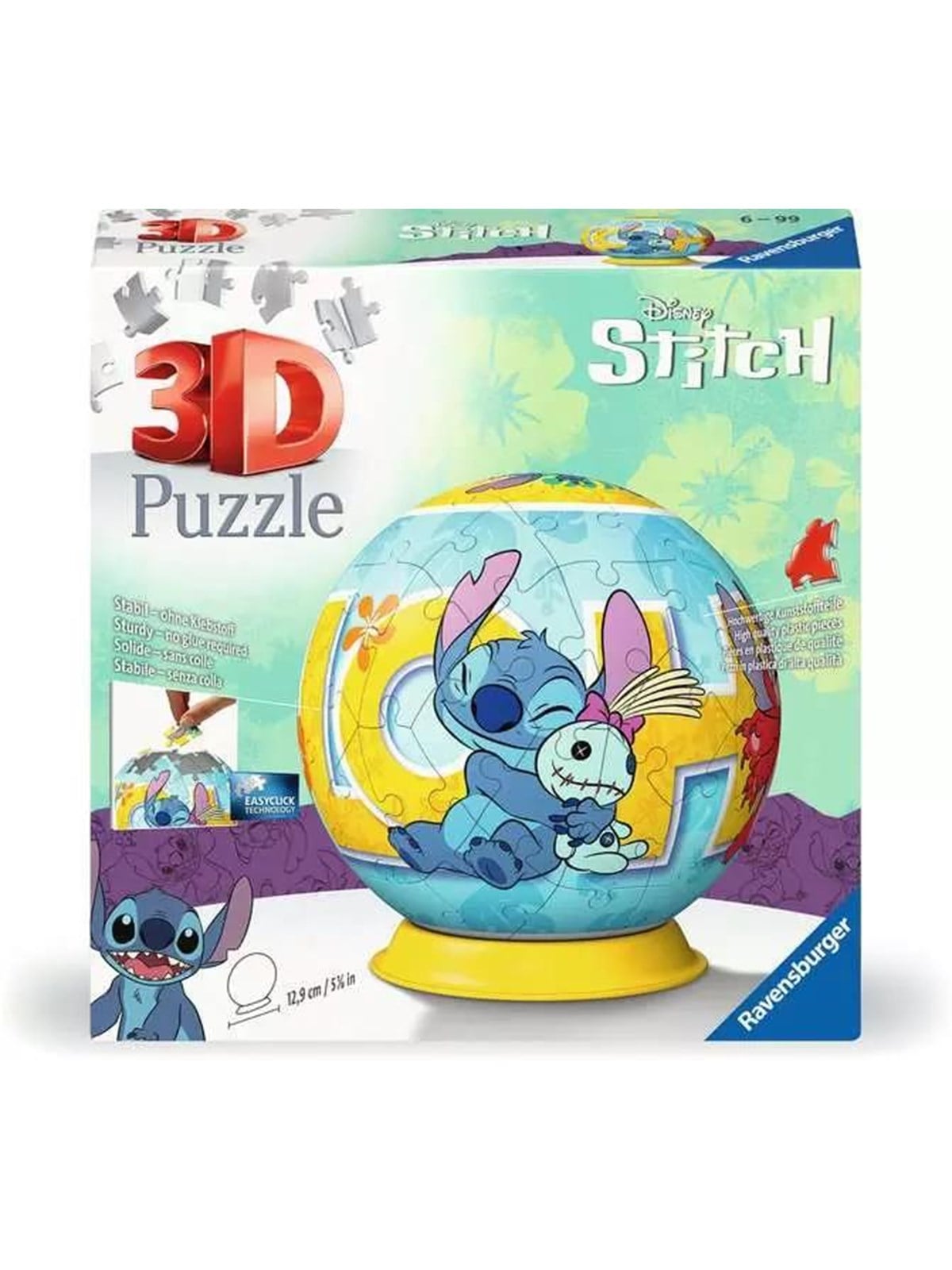 Ravensburger Puzzle Ball: Disney Stitch 3D Puzzle - 10311596