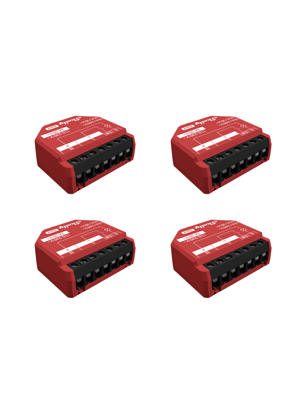 Shelly 1pm Gen3 - 4 Pack - Smart Home - Shelly_1pm_Gen3_4er