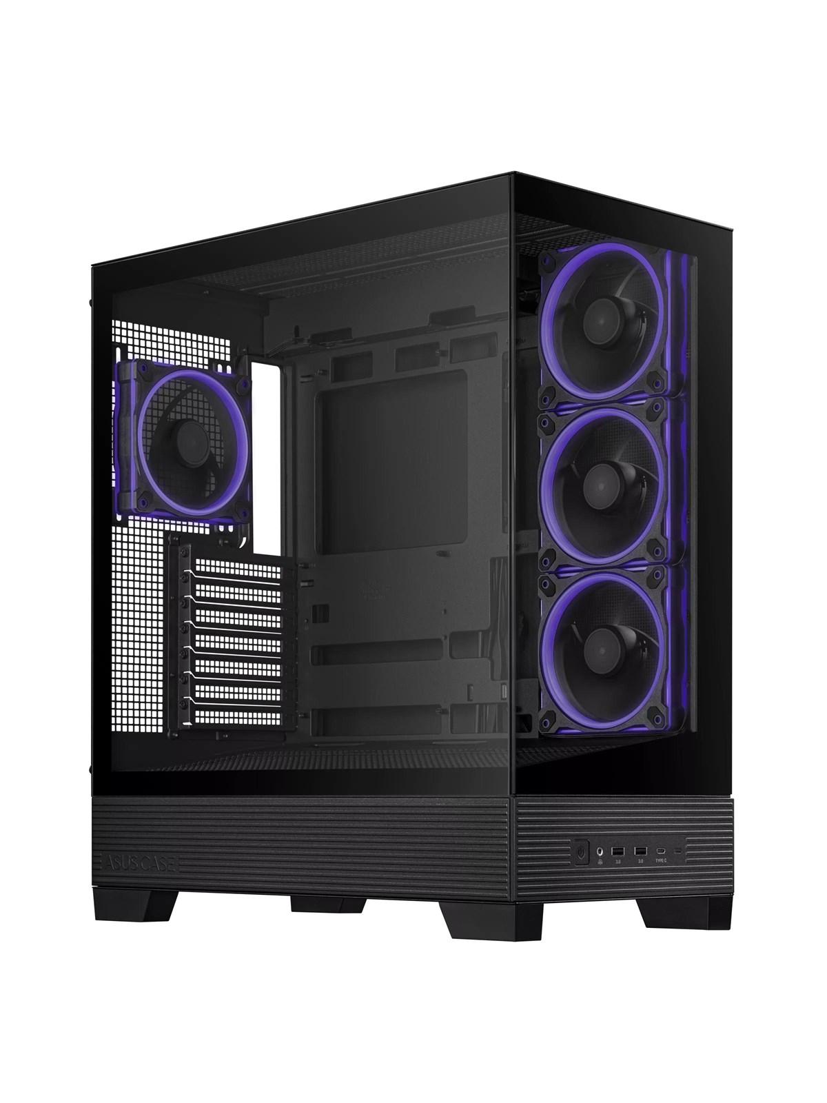 Asus A31 Plus TG Argb Black - Gehäuse - Miditower - Schwarz - Gehaeuse - 90dc00r0-b19000
