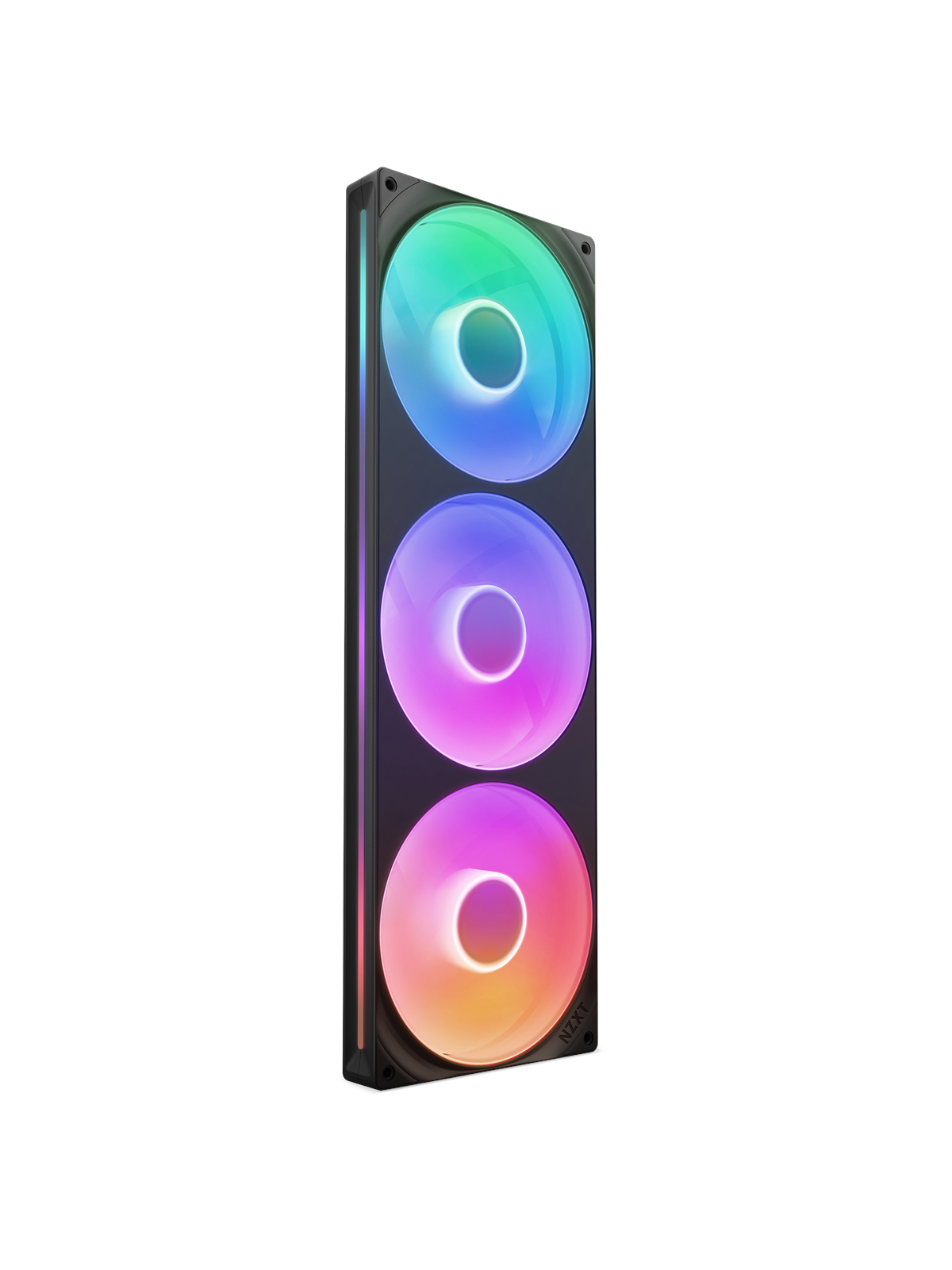 Nzxt F420rgb Core (Single Frame 420mm Fan) - Black - Gehäuselüfter - 420mm - Schwarz Mit Rgb Led - 34 Dba - Gehaeuseluefter - Rf-u42hf-b1