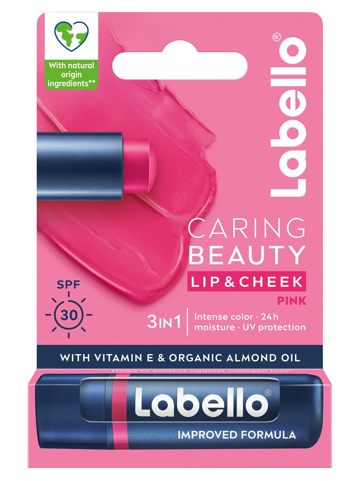 Labello Caring Beauty, Pink 4,8g - Gesichtspflege - 6001051006144