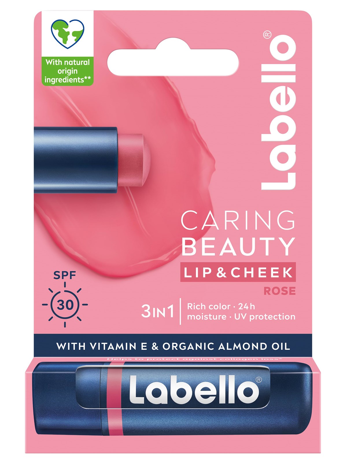 Labello Caring Beauty, Rose Nude 4,8g - Gesichtspflege - 6001051006151