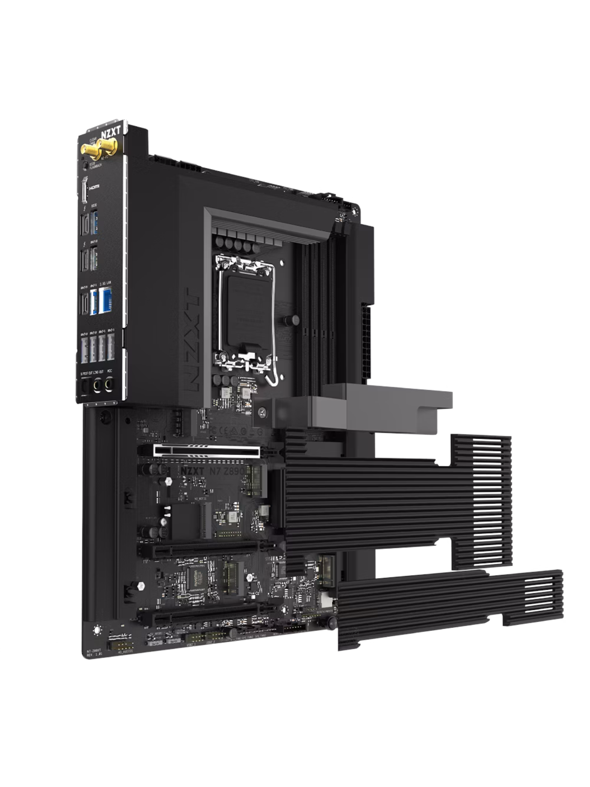 Nzxt N7 Z890 Black Mainboard - Intel Z890 - Intel Lga1851 Socket - Ddr5 Ram - Atx - N7-z89xt-b1