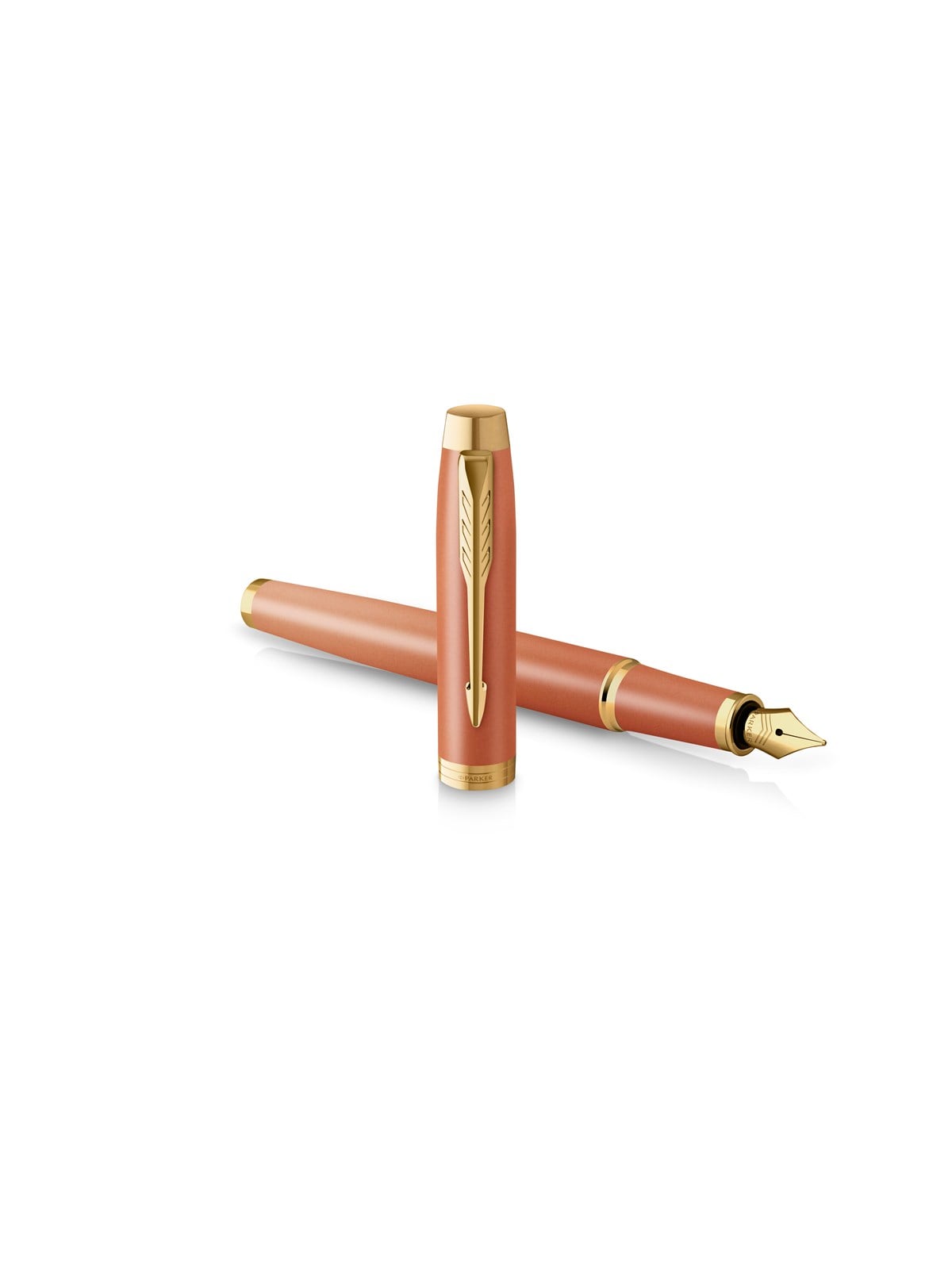 Parker IM Writing Rituals Fountain Pen Uplifting Orange Finish With Gradient & Gold Trims Fine Nib Blue Ink Gift Box - Utensilien Zum Schreiben Und 