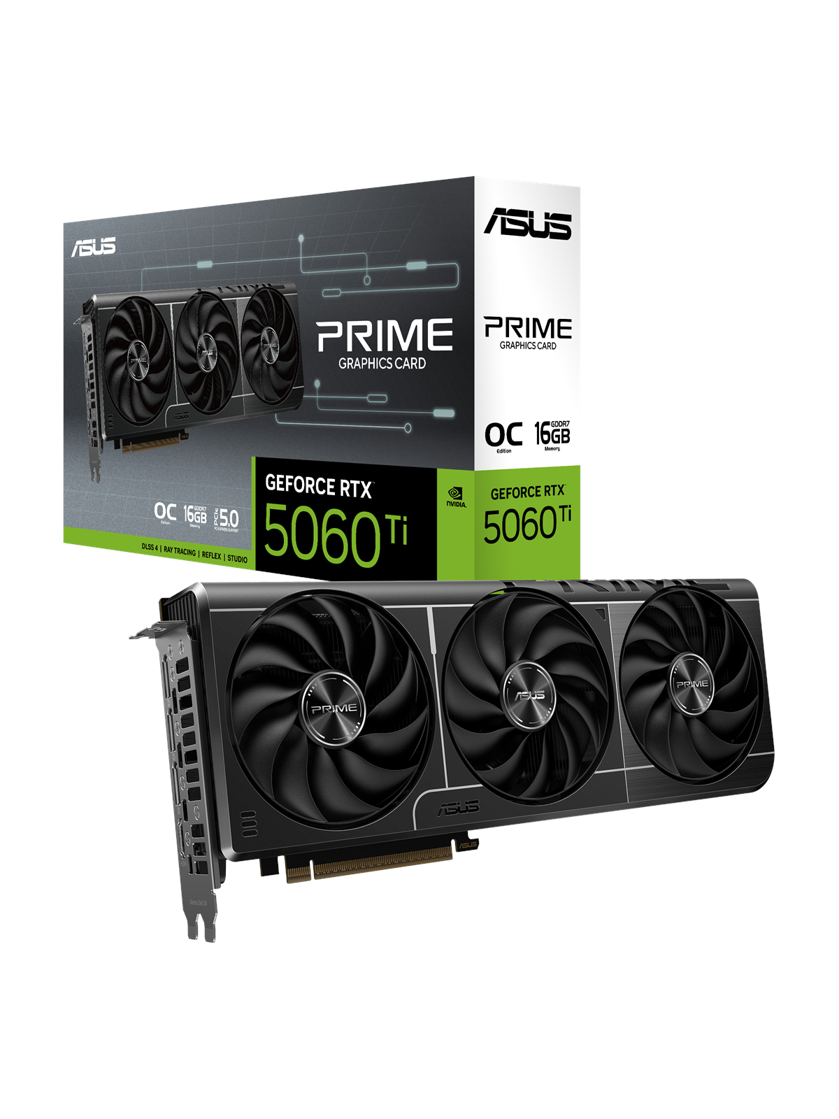 Asus Geforce Rtx 5060 Ti Prime OC - 16gb Gddr7 Ram - Grafikkarte - 90yv0mh2-m0na00