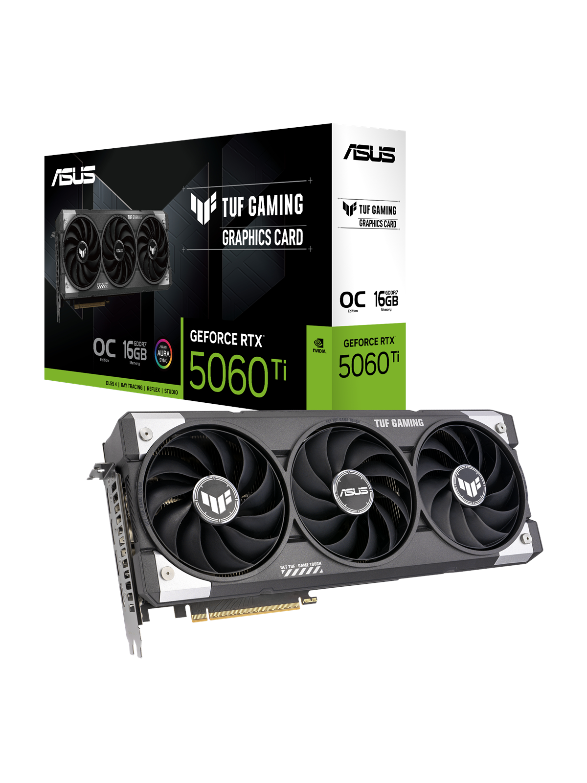 Asus Geforce Rtx 5060 Ti Tuf OC - 16gb Gddr7 Ram - Grafikkarte - 90yv0mg0-m0na00