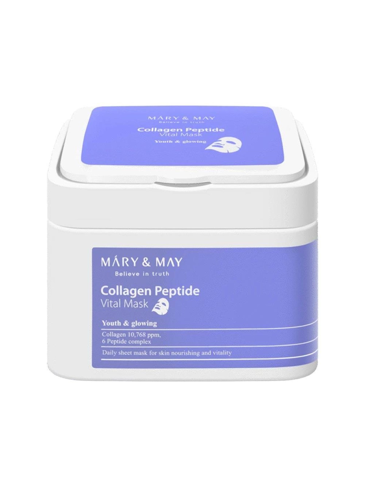 Mary & May Collagen Peptide Vital Mask 30 Pcs - Gesichtspflege - 8809670681517
