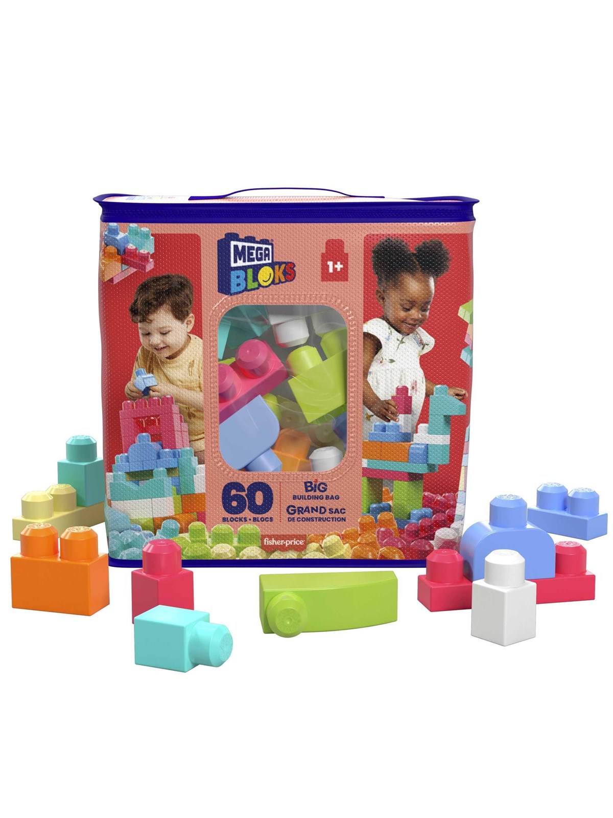 Mega Blocks First Builders Big Building Bag 60 Pcs - Bausets - Dch54